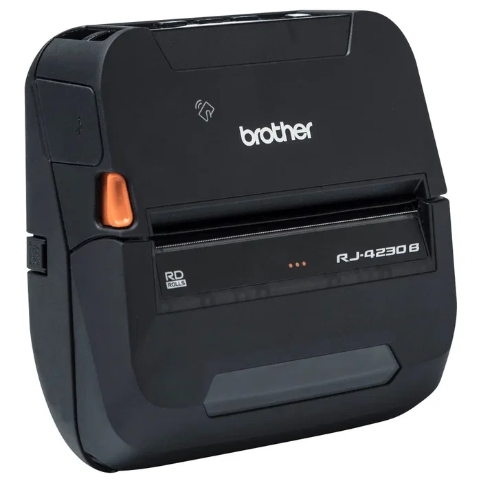 Brother RJ-4230B Impresora Portátil de Etiquetas y Tickets Térmica Directa, Bluetooth y USB, Ancho de Impresión hasta 4 Pulgadas (102mm), Resolución 203 x 203 DPI
