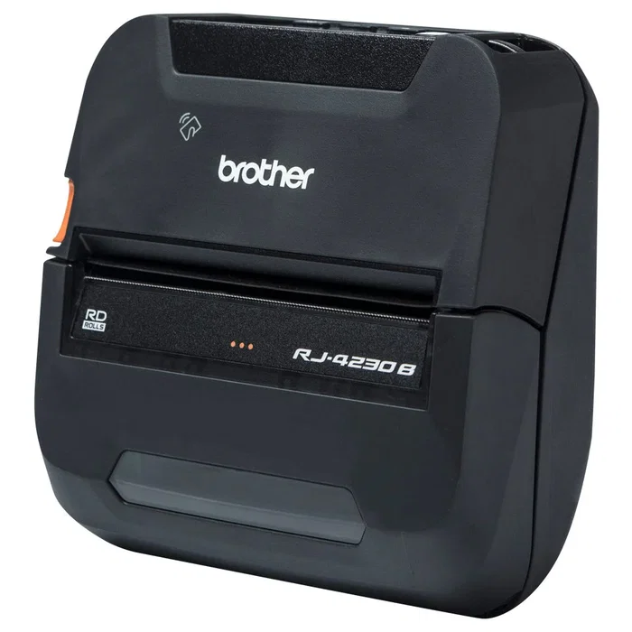 Brother RJ-4230B Impresora Portátil de Etiquetas y Tickets Térmica Directa, Bluetooth y USB, Ancho de Impresión hasta 4 Pulgadas (102mm), Resolución 203 x 203 DPI