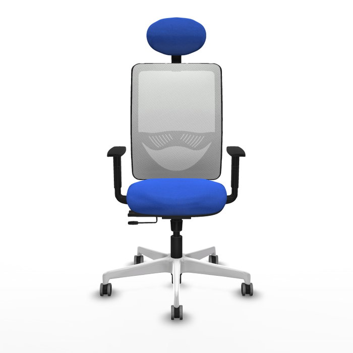 PIQUERAS Y CRESPO Silla de oficina Zulema Azul y Blanco