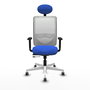 PIQUERAS Y CRESPO Silla de oficina Zulema Azul y Blanco
