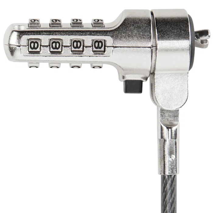 Targus ASP66GLX-S DEFCON CL Bloqueo de Seguridad para Portátil, Cable Antirrobo con Cerradura de Combinación de Acero, Longitud de Cable 2.1 m, Negro