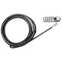 Targus ASP66GLX-S DEFCON CL Bloqueo de Seguridad para Portátil, Cable Antirrobo con Cerradura de Combinación de Acero, Longitud de Cable 2.1 m, Negro