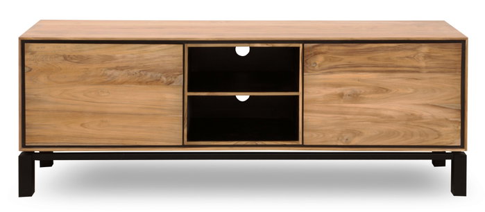 DKD Home Decor Mueble de TV TECA SANTKALP de Teca y Acacia Natural