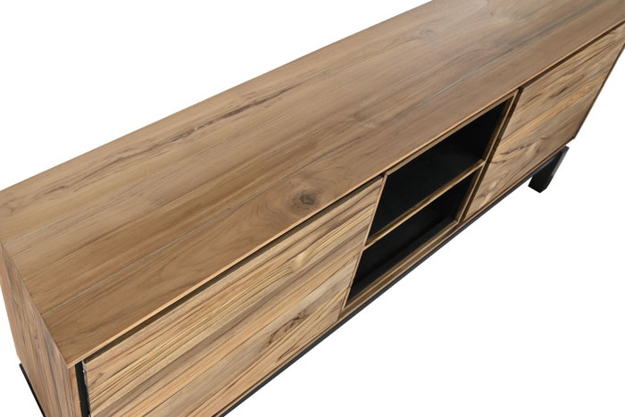 DKD Home Decor Mueble de TV TECA SANTKALP de Teca y Acacia Natural