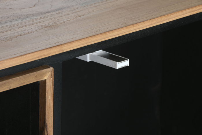 DKD Home Decor Mueble de TV TECA SANTKALP de Teca y Acacia Natural