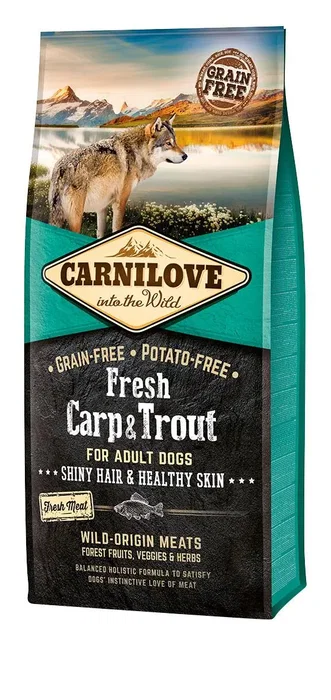Carnilove Perro Adulto Pienso Fresh Carpa Trucha Pelo y Piel 12 kg Carnilove Perro Adulto Pienso Fresh Carpa Trucha Pelo y Piel 12 kg