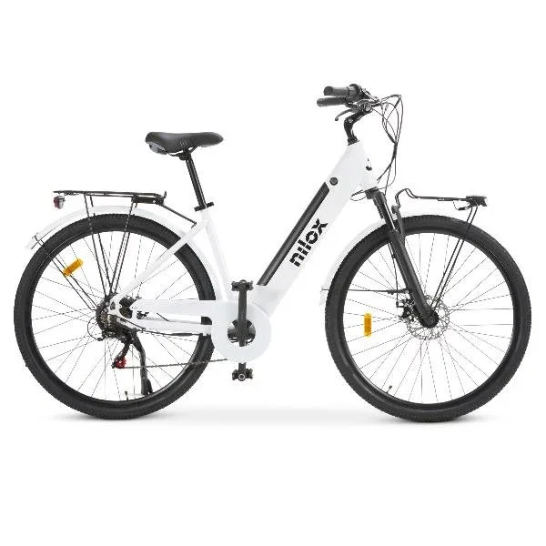Nilox NXEBJ7WH Bicicleta Eléctrica Blanco Aluminio 28 pulgadas Nilox NXEBJ7WH Bicicleta Eléctrica Blanco Aluminio 28 pulgadas