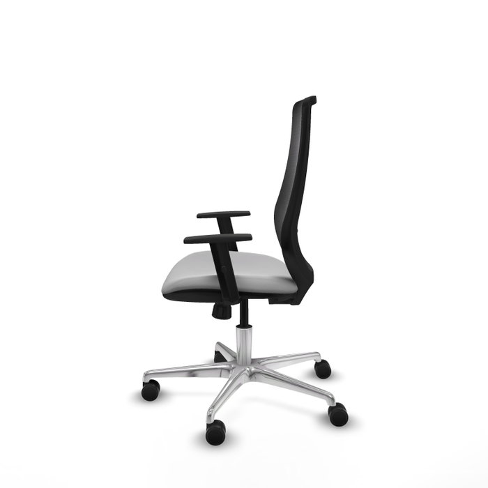 PIQUERAS Y CRESPO Silla de oficina Mardos con mecanismo Sincro, Gris claro y Negro