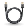 Goobay Plus DisplayPort 2.0/2.1 Kabel, 16K @ 60Hz, 80 Gbit/s, 3 Metros, Gris