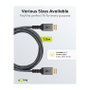 Goobay Plus DisplayPort 2.0/2.1 Kabel, 16K @ 60Hz, 80 Gbit/s, 3 Metros, Gris