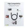 Goobay Plus DisplayPort 2.0/2.1 Kabel, 16K @ 60Hz, 80 Gbit/s, 3 Metros, Gris