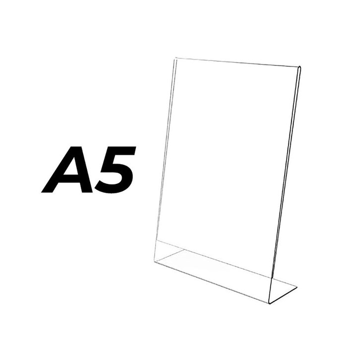 Compossar Expositor Metacrilato Inclinado A5 (14,8x21cm) 3mm Transparente Compossar Expositor Metacrilato Inclinado A5 (14,8x21cm) 3mm Transparente