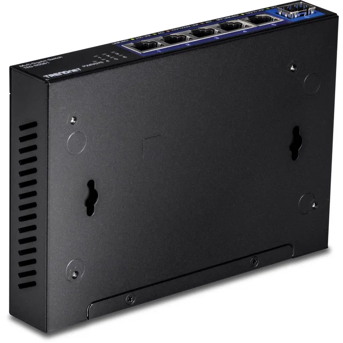 TRENDNET TEG-S5061 Switch Ethernet No Administrado 5 Puertos 2.5G (100/1000/2500) + 1 Puerto SFP+ 10G, Capacidad 45 Gbps, Negro