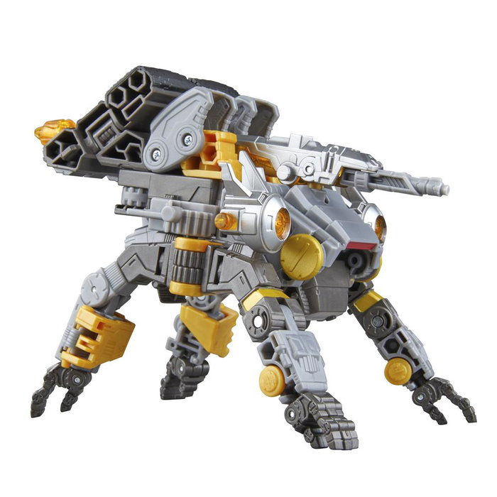 Hasbro Figura Transformers Voyager Class Age of the Primes Amalgamous Prime - Figura Robot que se Transforma en 21 Pasos a Tanque Araña, Incluye Orbe y Guadaña