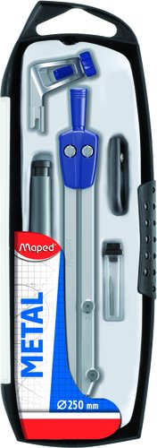 Maped Estuche de Compás Focus con Portaminas 0,5 mm y 5 Piezas Maped Estuche de Compás Focus con Portaminas 0,5 mm y 5 Piezas