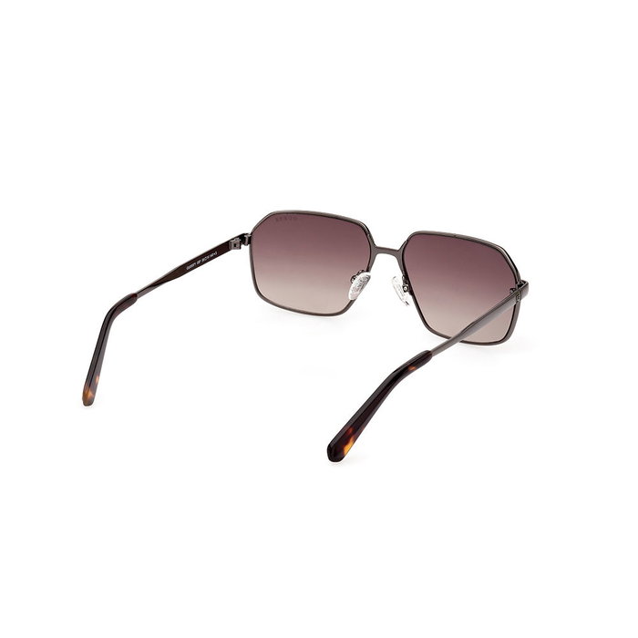 Guess Gafas GU00071 08F Gafas de Sol Hombre - Montura Metal - Cristales Marrón Degradado - 58 mm - 140 mm