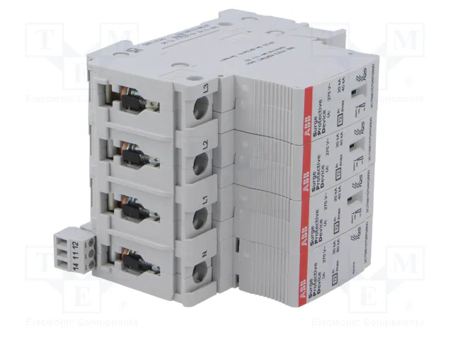 ABB Limitador de sobretensiones Tipo 2 3+N 40kA 275V AC