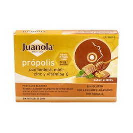 JUANOLA Pastillas Propolis con Miel - Envase 24 Unidades