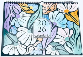 Calendario (2026) Mooving Pared Floral Mensual 325X250