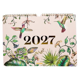 MOOVING Calendario de pared floral mensual 2027 325x250 mm