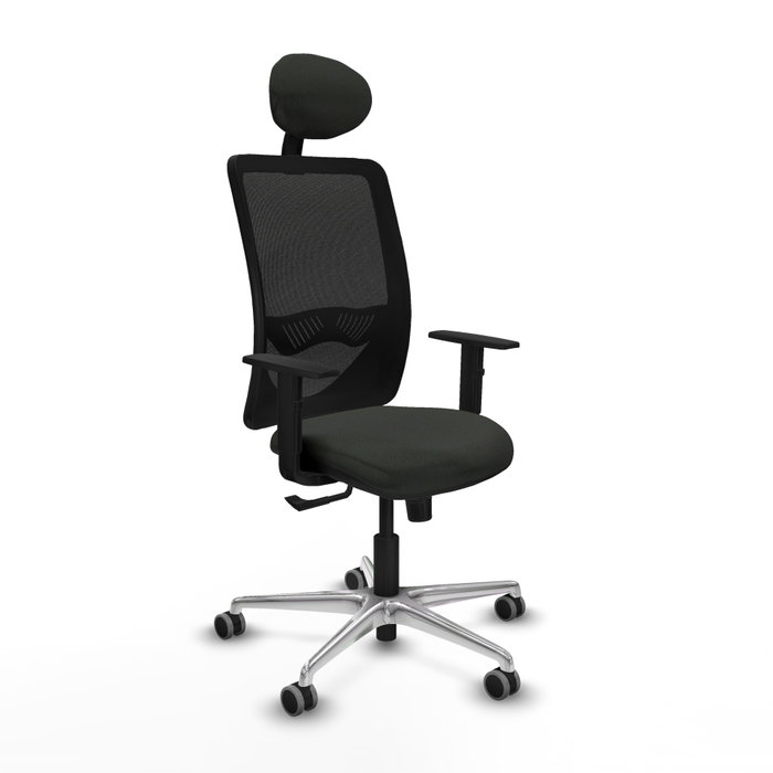 PIQUERAS Y CRESPO Silla de oficina Zulema con mecanismo Sincro, Negro PIQUERAS Y CRESPO Silla de oficina Zulema con mecanismo Sincro, Negro
