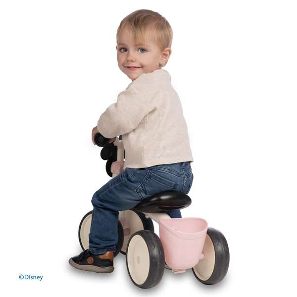 Smoby Triciclo Rookie Minnie Correpasillos para Niños 52x38x30 cm, Edad Mínima 12 Meses, Sin Montaje