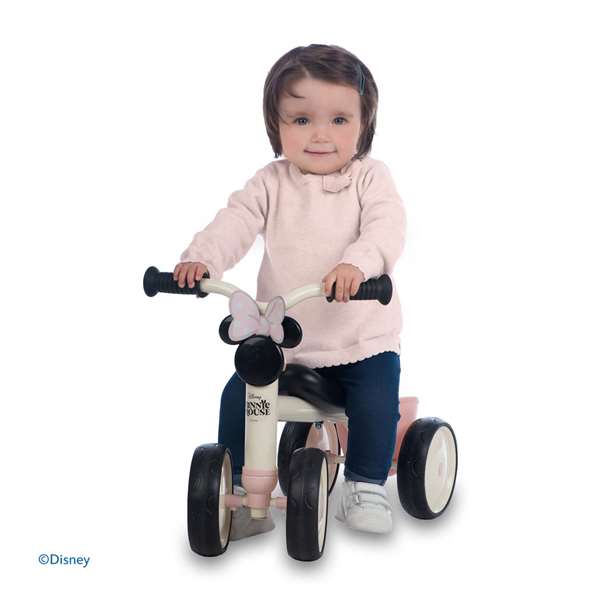 Smoby Triciclo Rookie Minnie Correpasillos para Niños 52x38x30 cm, Edad Mínima 12 Meses, Sin Montaje