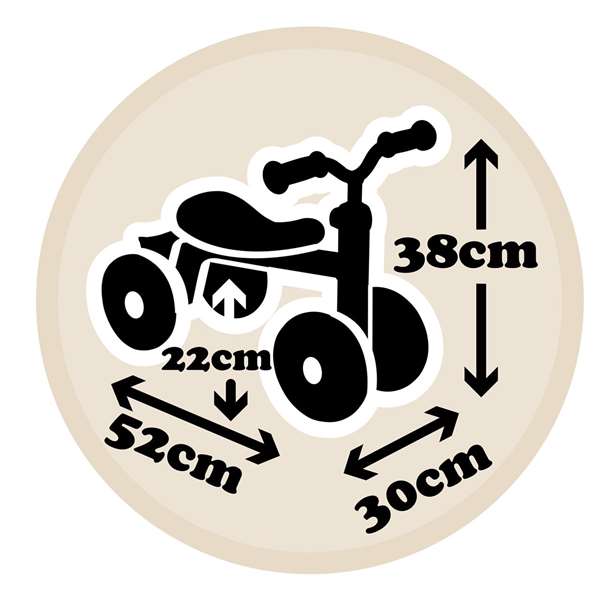 Smoby Triciclo Rookie Minnie Correpasillos para Niños 52x38x30 cm, Edad Mínima 12 Meses, Sin Montaje