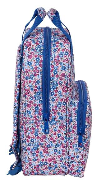 Mochila Escolar Nait Nait Flores coimbra azul Azul 20 x 28 x 8 cm