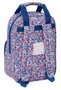 Mochila Escolar Nait Nait Flores coimbra azul Azul 20 x 28 x 8 cm
