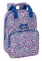 Mochila Escolar Nait Nait Flores coimbra azul Azul 20 x 28 x 8 cm
