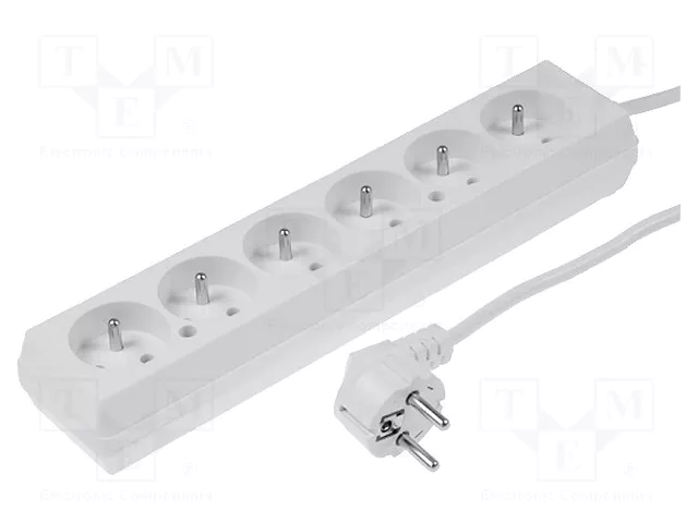 JONEX Prolongador de alimentación 3m blanco JONEX Prolongador de alimentación 3m blanco