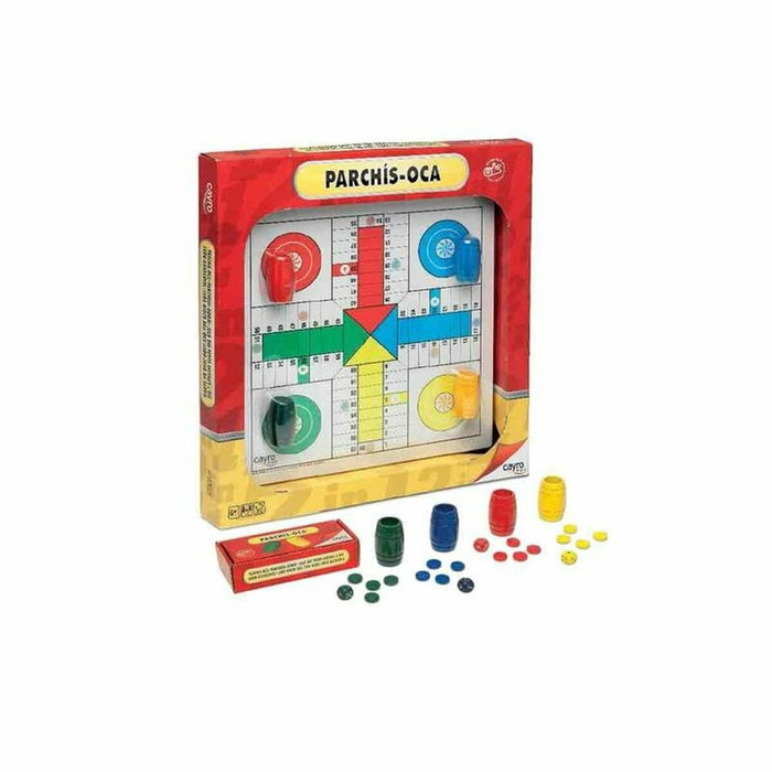 Cayro Juego de Parchis Oca con Accesorios de Madera