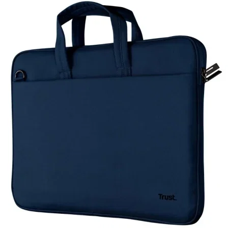 Trust Bologna Slim Eco - Maletín Portátil 14" Compartimento Acolchado, Bolsillo Frontal, Azul Trust Bologna Slim Eco - Maletín Portátil 14" Compartimento Acolchado, Bolsillo Frontal, Azul
