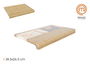 Masterchef Tabla Bambú Encimera 38.8 cm x 26.3 cm x 3.4 cm (4 Unidades)