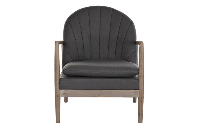 DKD Home Decor Butaca Moderno Gris Oscuro 69 x 89 x 68 cm