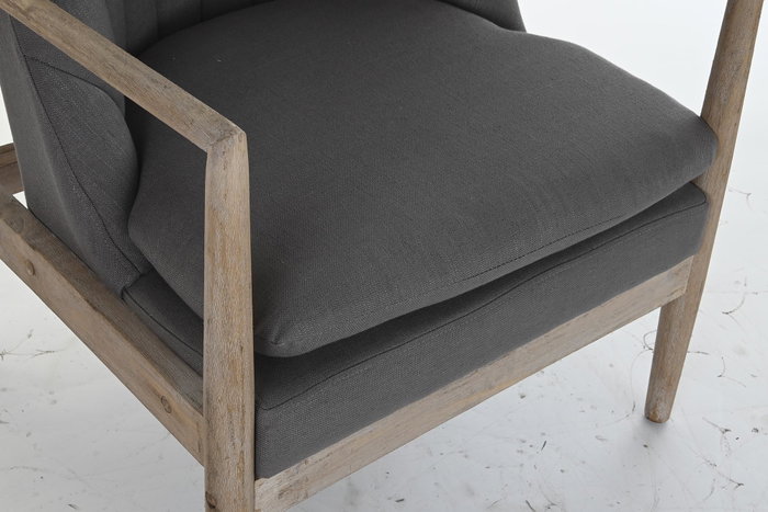 DKD Home Decor Butaca Moderno Gris Oscuro 69 x 89 x 68 cm