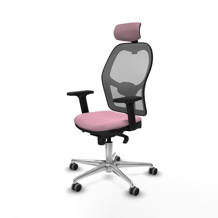 PIQUERAS Y CRESPO Silla de oficina Jorquera Rosa y Gris PIQUERAS Y CRESPO Silla de oficina Jorquera Rosa y Gris
