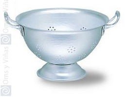 Hostal Escurreverduras de Aluminio con Asas de Acero Inoxidable 18/10, Diámetro 30 cm, para Todo Tipo de Fuegos (Gas, Eléctrico) - Colección Cocina