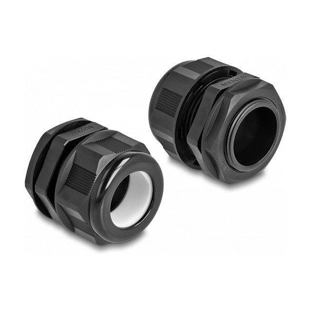 DeLOCK Prensaestopas EX M32 Negro (2 unidades)
