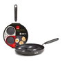 Ibili Crepera Arepera 4 Cavidades ø26 cm Aluminio Para Vitro, Gas y Cocina Eléctrica Mango Baquelita