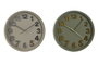 DKD Home Decor Reloj de Pared Verde Gris 4x30x30 cm (2 Unidades) PVC Batería AA