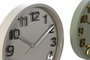 DKD Home Decor Reloj de Pared Verde Gris 4x30x30 cm (2 Unidades) PVC Batería AA