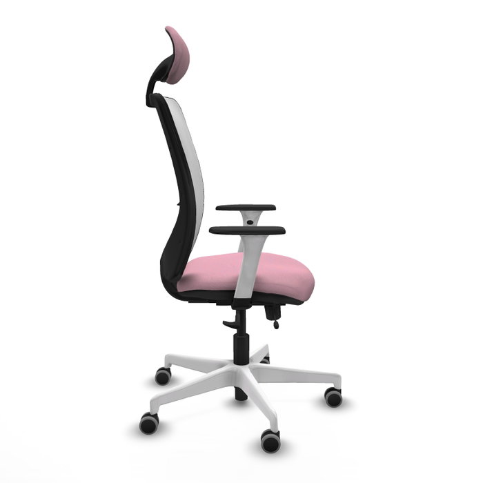 PIQUERAS Y CRESPO Silla de oficina Zulema Rosa y Blanca PIQUERAS Y CRESPO Silla de oficina Zulema Rosa y Blanca