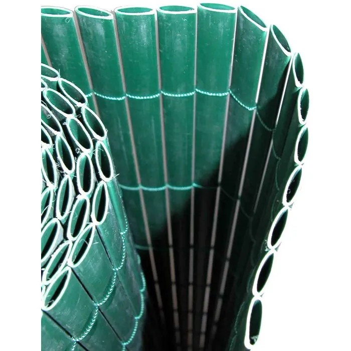 Nature PVC Canisse Doble Cara 10 mm, 1 x 3 m, Color Verde