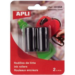 Apli Rollo Tinta Etiquetadora Negro 1 Blister Con 2 Unidades