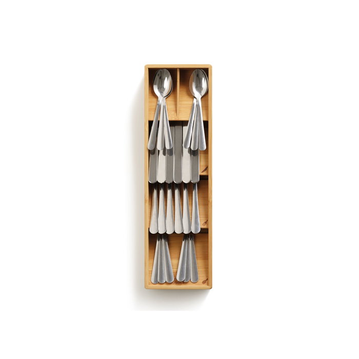 Joseph Joseph DrawerStore Bamboo Compact Organizador de Cubiertos de Bambú Compacto