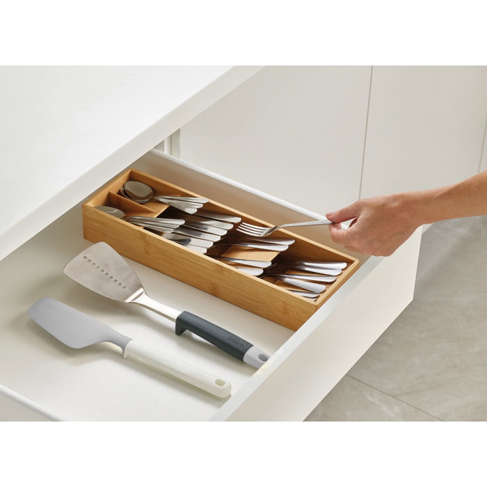 Joseph Joseph DrawerStore Bamboo Compact Organizador de Cubiertos de Bambú Compacto
