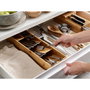 Joseph Joseph DrawerStore Bamboo Compact Organizador de Cubiertos de Bambú Compacto