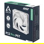ARCTIC Ventilador 12 Pro PST (White), 12 cm, 131 m³/h, Blanco, 77 CFM, 600-3000 RPM, PWM, FDB